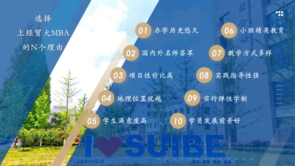 上海对外经贸大学2023年工商管理硕士（MBA）招生简章